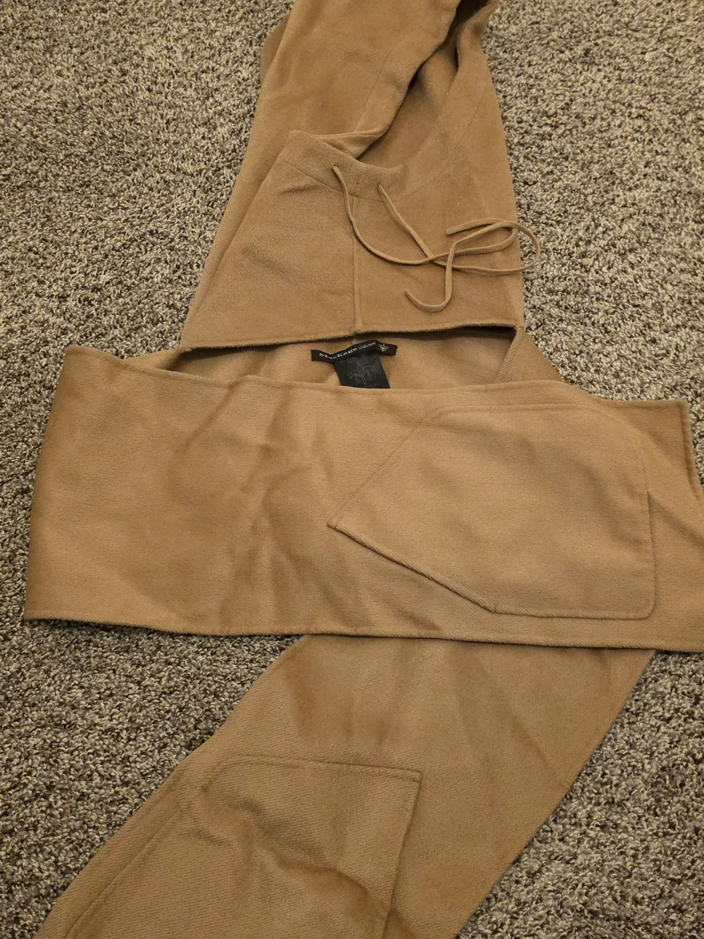 Camel/Tan Hooded Scarf